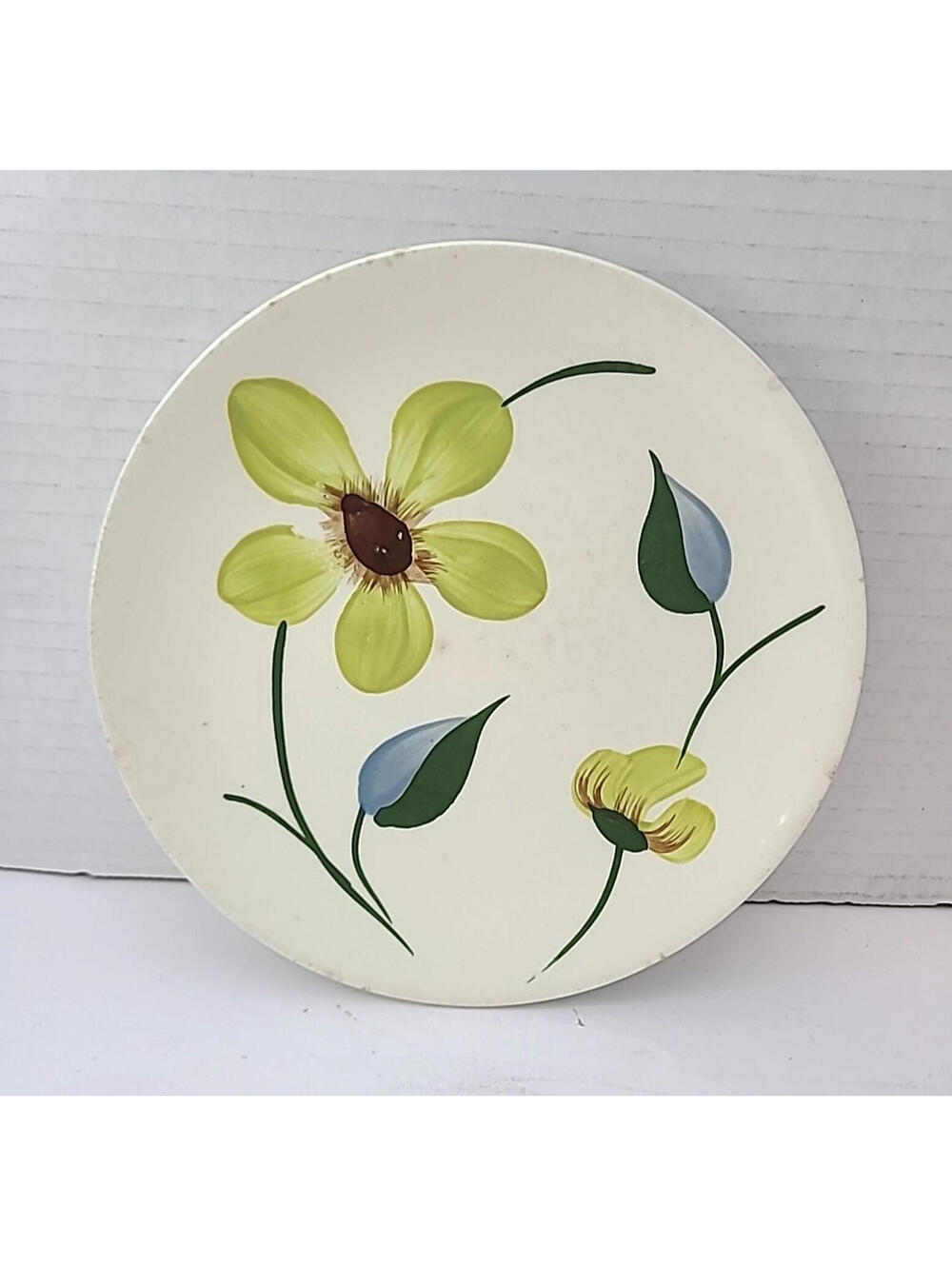 Blue Ridge Southern Green Eyes #4096 Skyline Vintage Floral Bread Plate 6-3/8"